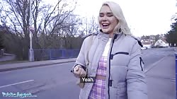 Public Agent British tourist Gina Varney sucks Czech dick